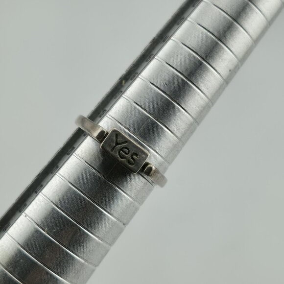 Yes No Maybe Ring 925 Sterling Silver Decision maker Dice Fun Spinner SIZE 8.5 - Picture 2 of 11